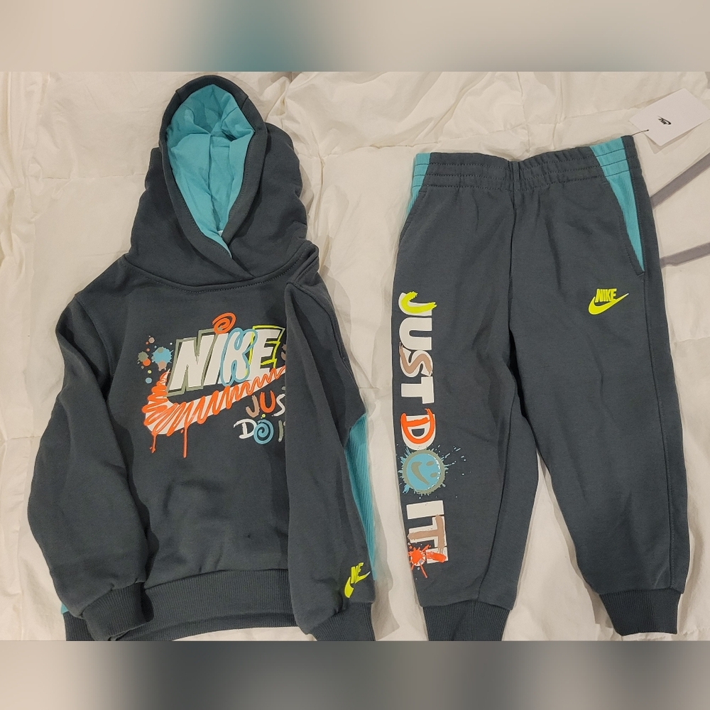 Nike, Kids, 2 piece set, Vintage Green